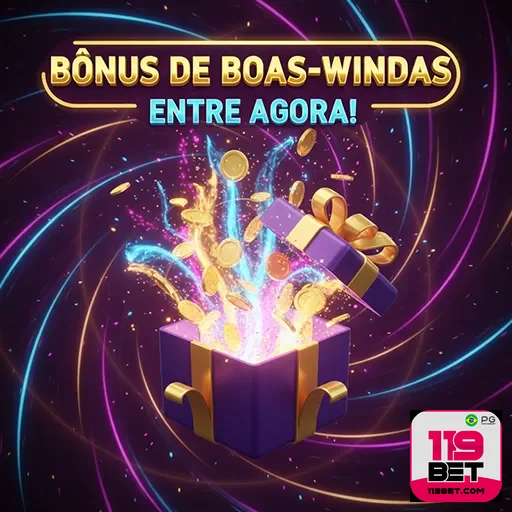 Imagem promovendo bônus especial no 119bet, destaque para o site 119bet e ofertas exclusivas para jogadores brasileiros.